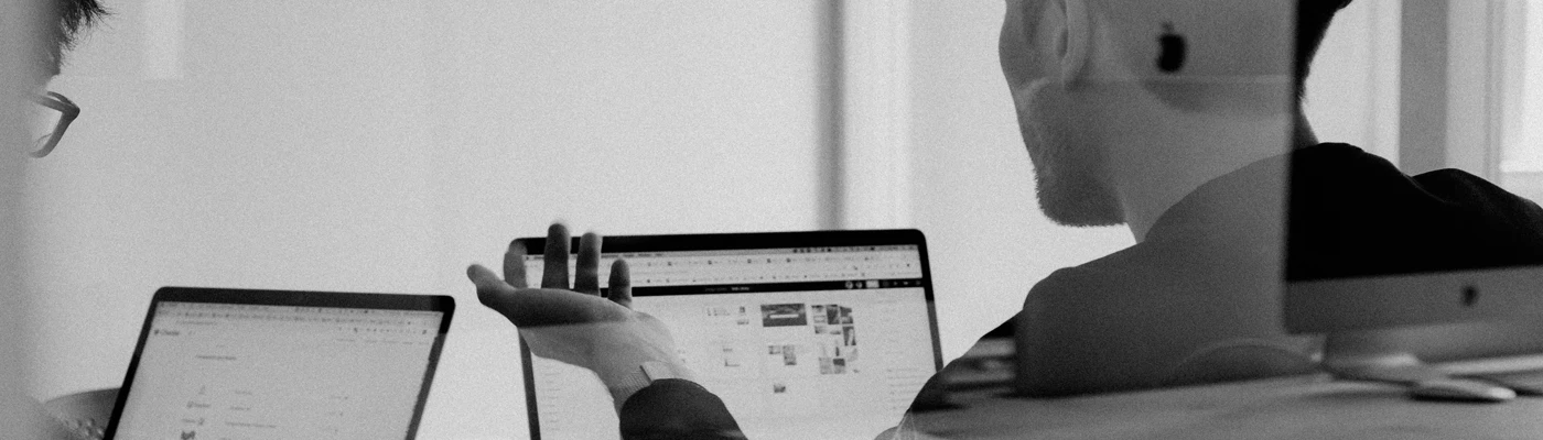 tax planning blog post two tax professional working on a computer