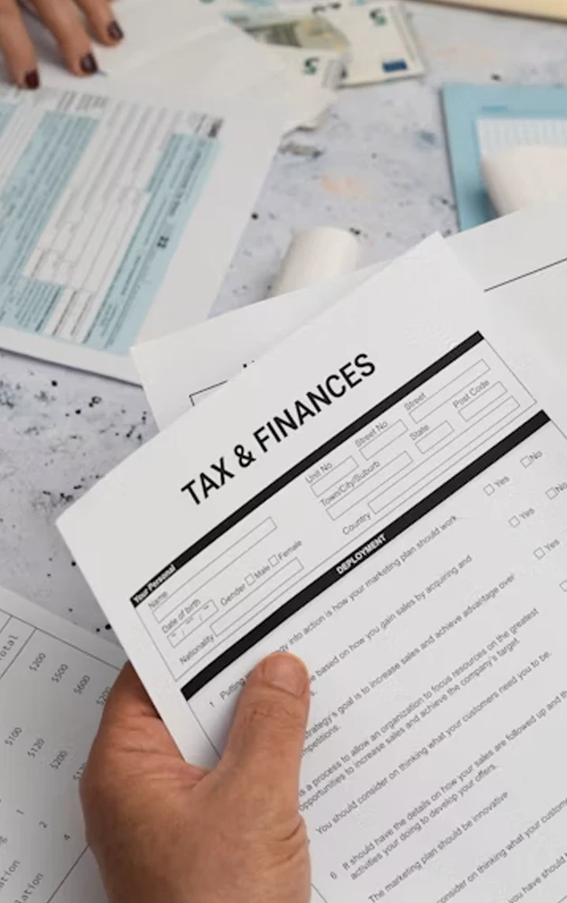 tax planning blog post a sheet with tax & finance text